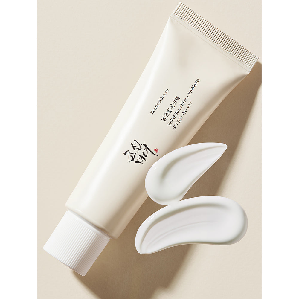 RELIEF SUN : RICE+ PROBIOTICS - Crema Pentru Protectie Solara Cu SPF 50+ Pa++++